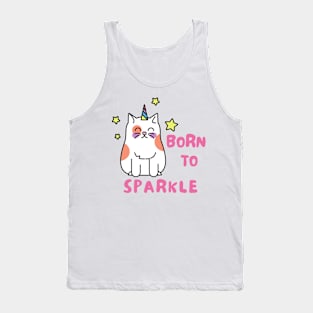 Born to Sparkle Caticorn Tank Top